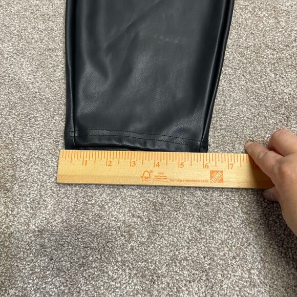 Fabletics Womens Vegan Leather Legging sz 3XL High Rise Black stretch pants - Picture 7 of 11